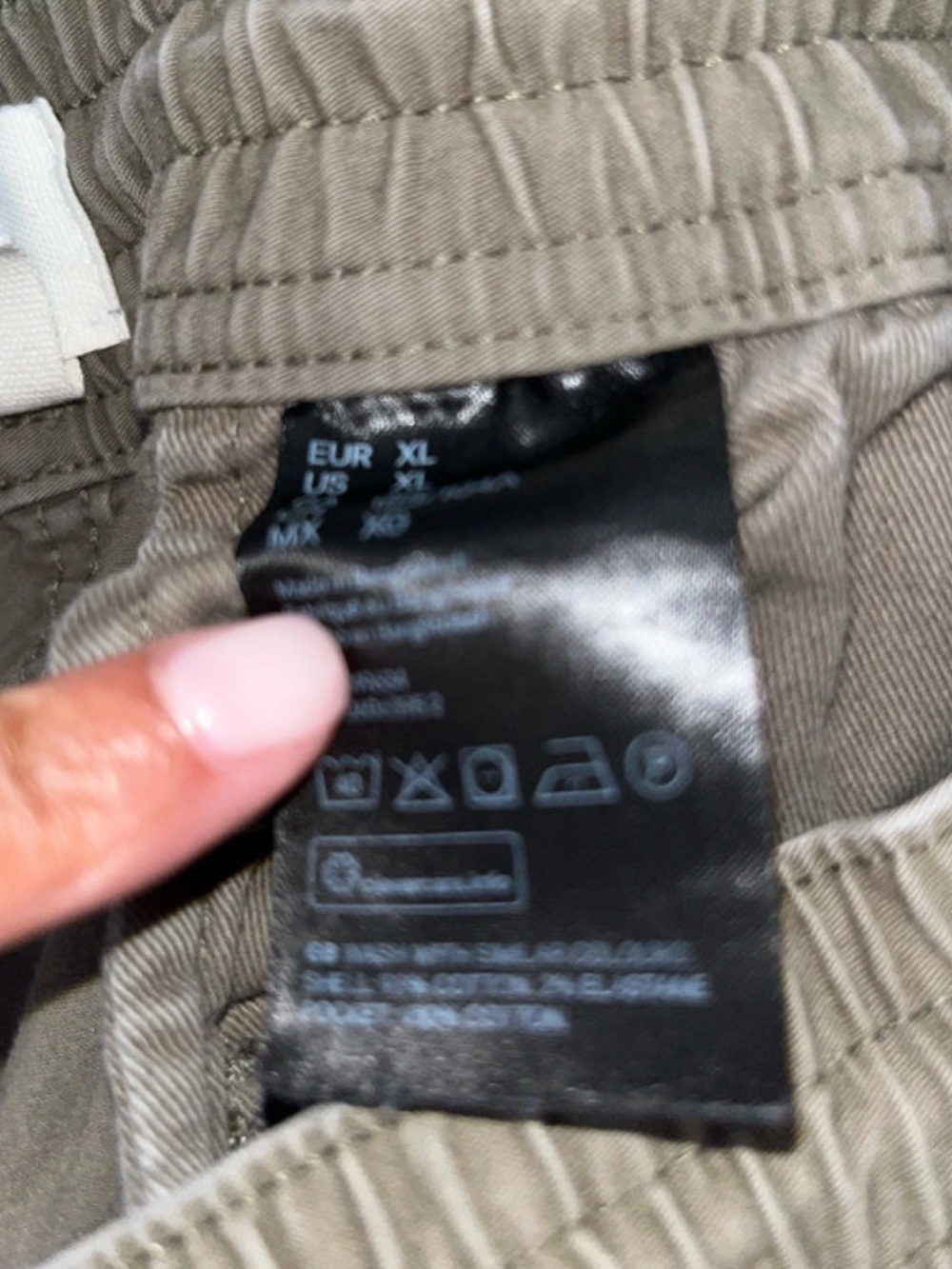 H&M Men's Cargo Joggers - Olive - Picture 3 of 5
